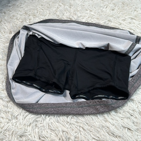 Lululemon Pace Rival Skirt (Tall) *No Panels 15" Heather Lux Multi Black / Black - Picture 3 of 7